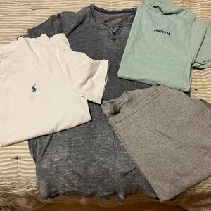 Men’s S/M shirts. Ralph Lauren, Calvin Klein, Hurley, Lucky Brand.